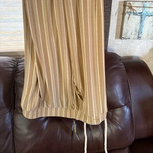 Derek Heart Tan and Cream Striped Apparel